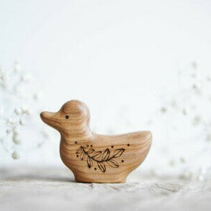 Wooden Duck, a natural wood animal toy by Tiny Fox Hole (view 2)