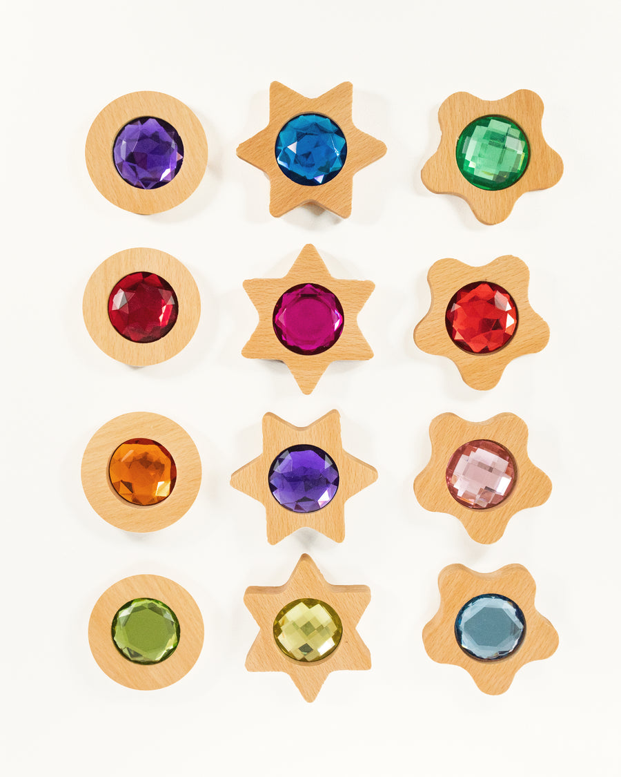 Bauspiel Sparkling Nuggets (Play Coins), 12-Piece Set