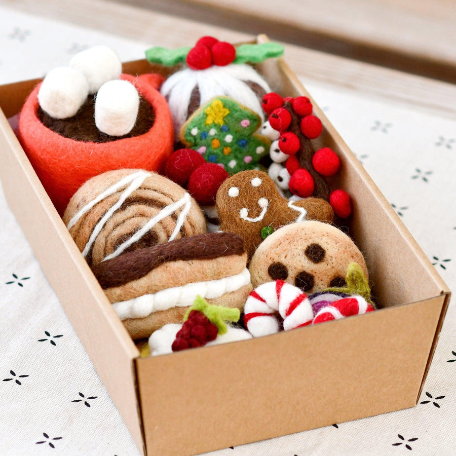 Felt Christmas Play Food Grazing Box, Set A