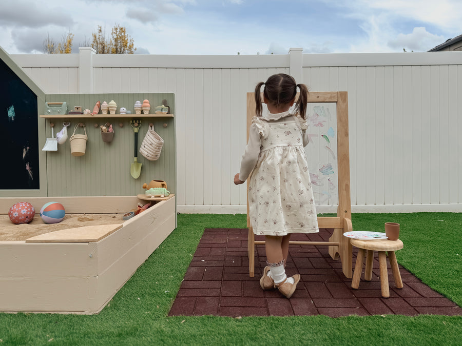 Q Toys Toddler Wooden Perspex Easel