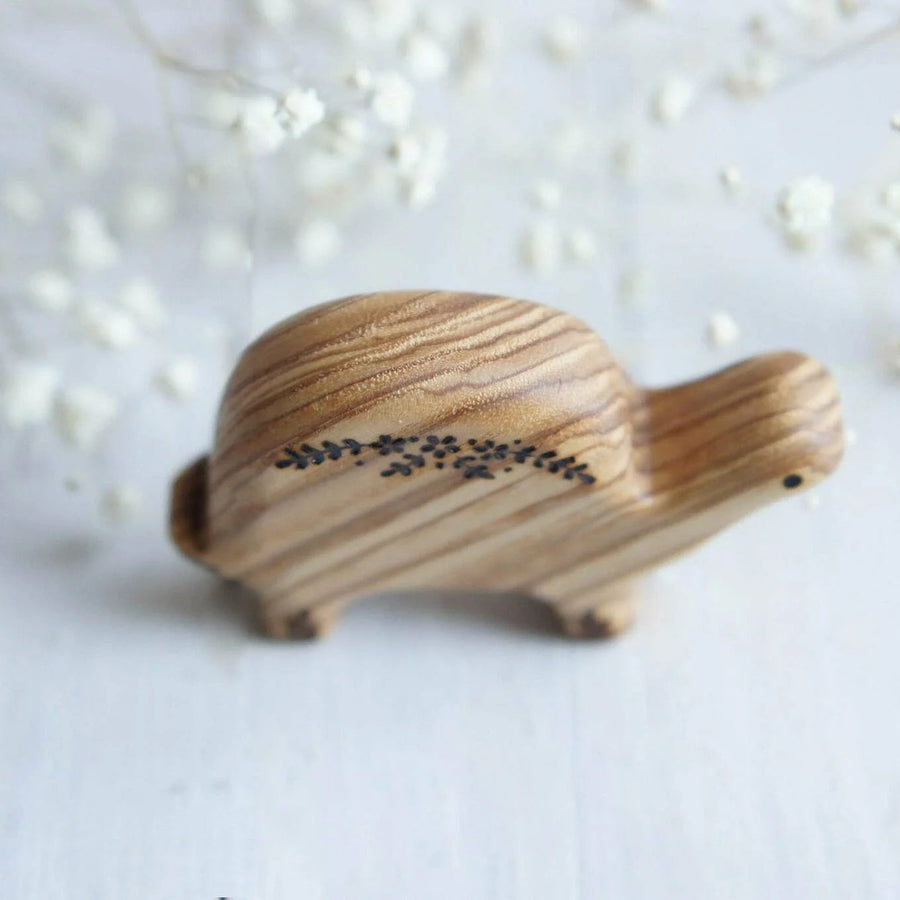 Wooden Turtle, a natural wood animal toy by Tiny Fox Hole (view 4)