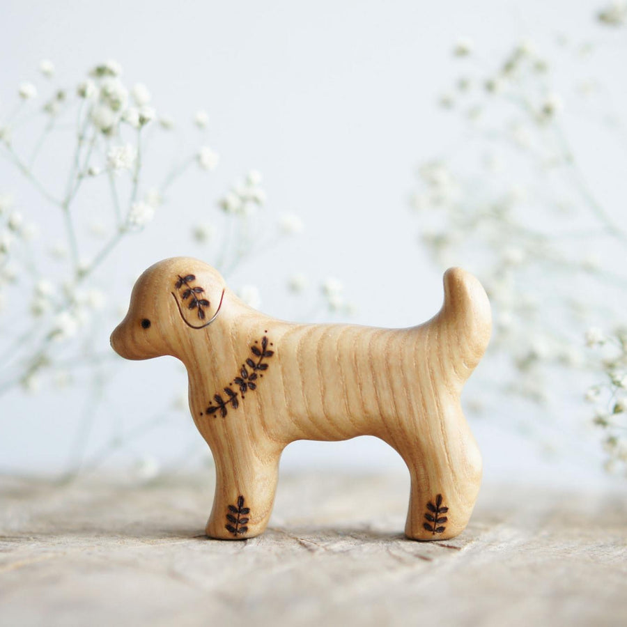 Wooden Dog, Mama, a natural wood animal toy by Tiny Fox Hole (view 2)