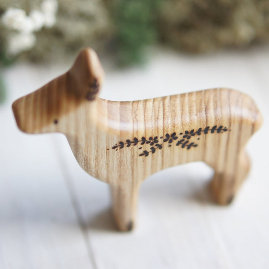 Wooden Deer, a natural wood animal toy by Tiny Fox Hole (view 3)