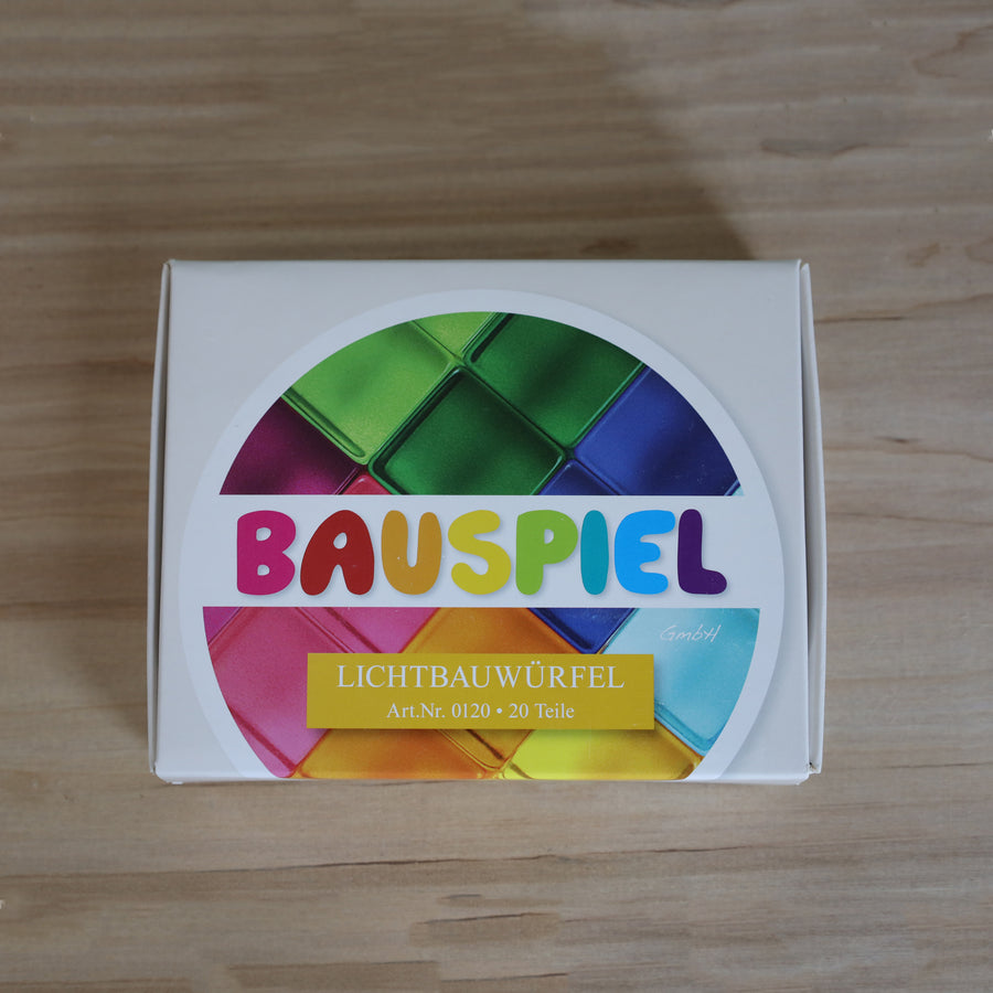 Bauspiel Lucent Cubes box, item 0120, 20 pieces