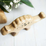 Wooden Euoplocephalus, a natural wood animal toy by Tiny Fox Hole (view 5) · view 5