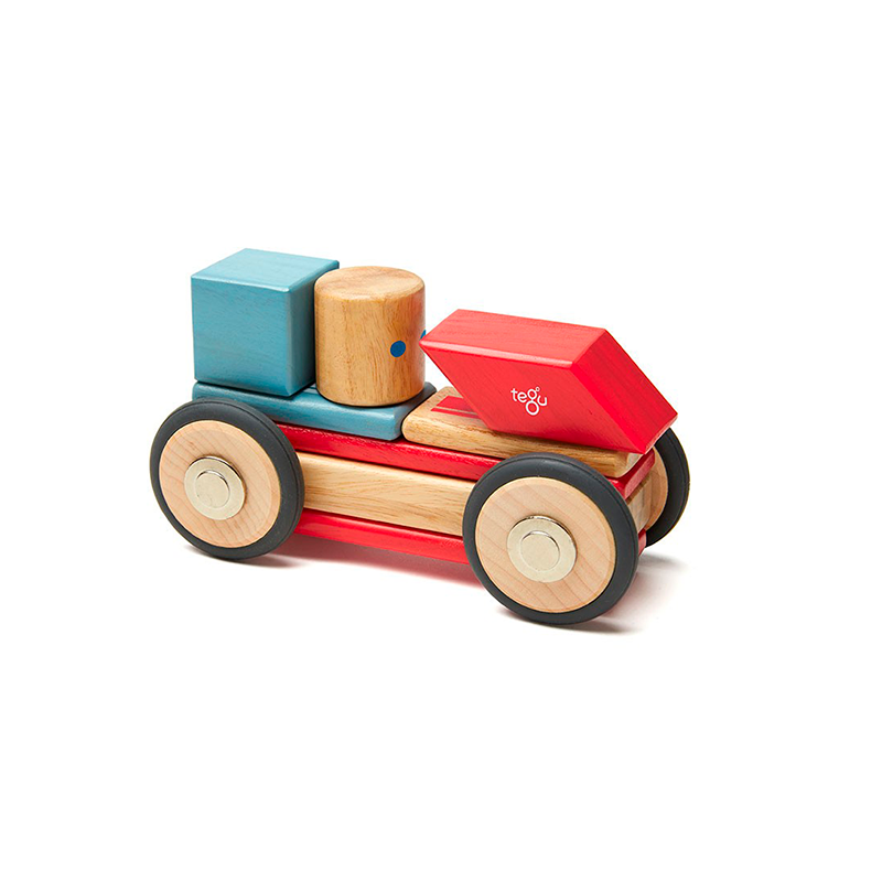 Daredevil <br>Magnetic Wooden Blocks <br>Stunt Team, 12 pieces