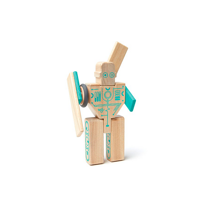 Magbot <br>Magnetic Wooden Blocks <br>Future Collection, 9 pieces