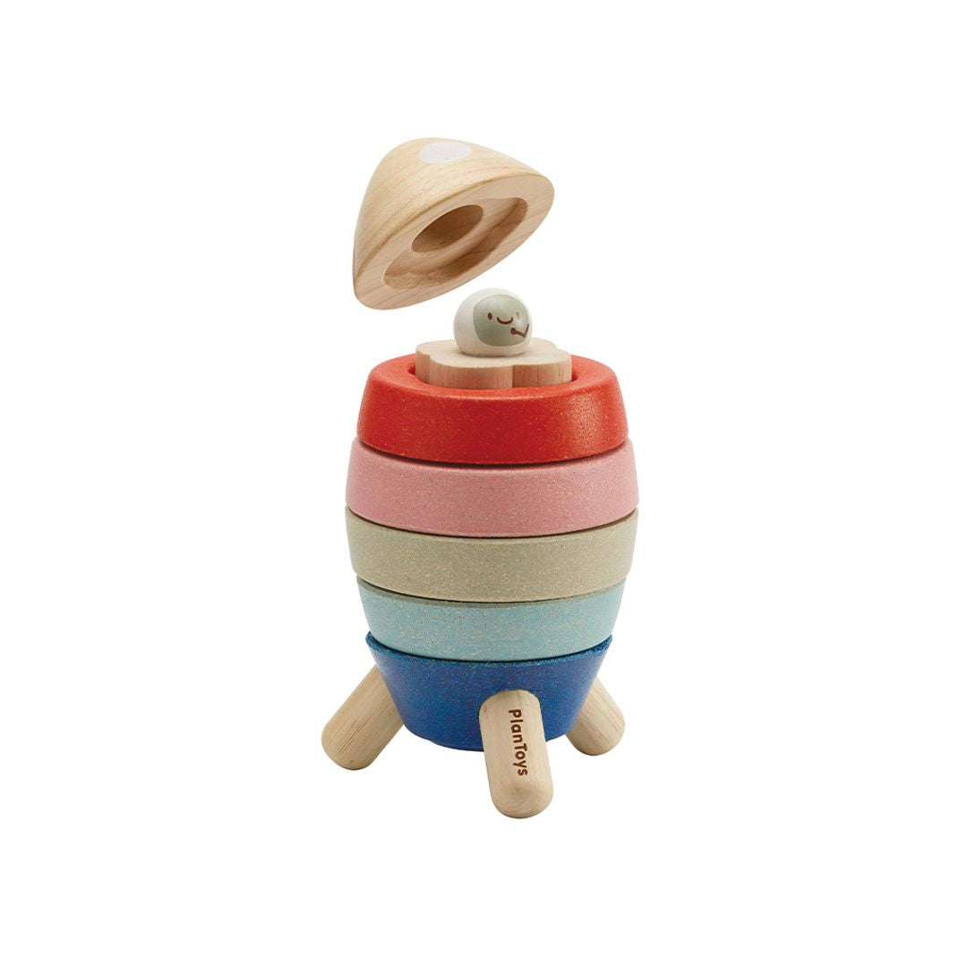 Plan Toys Stacking Rocket - Orchard