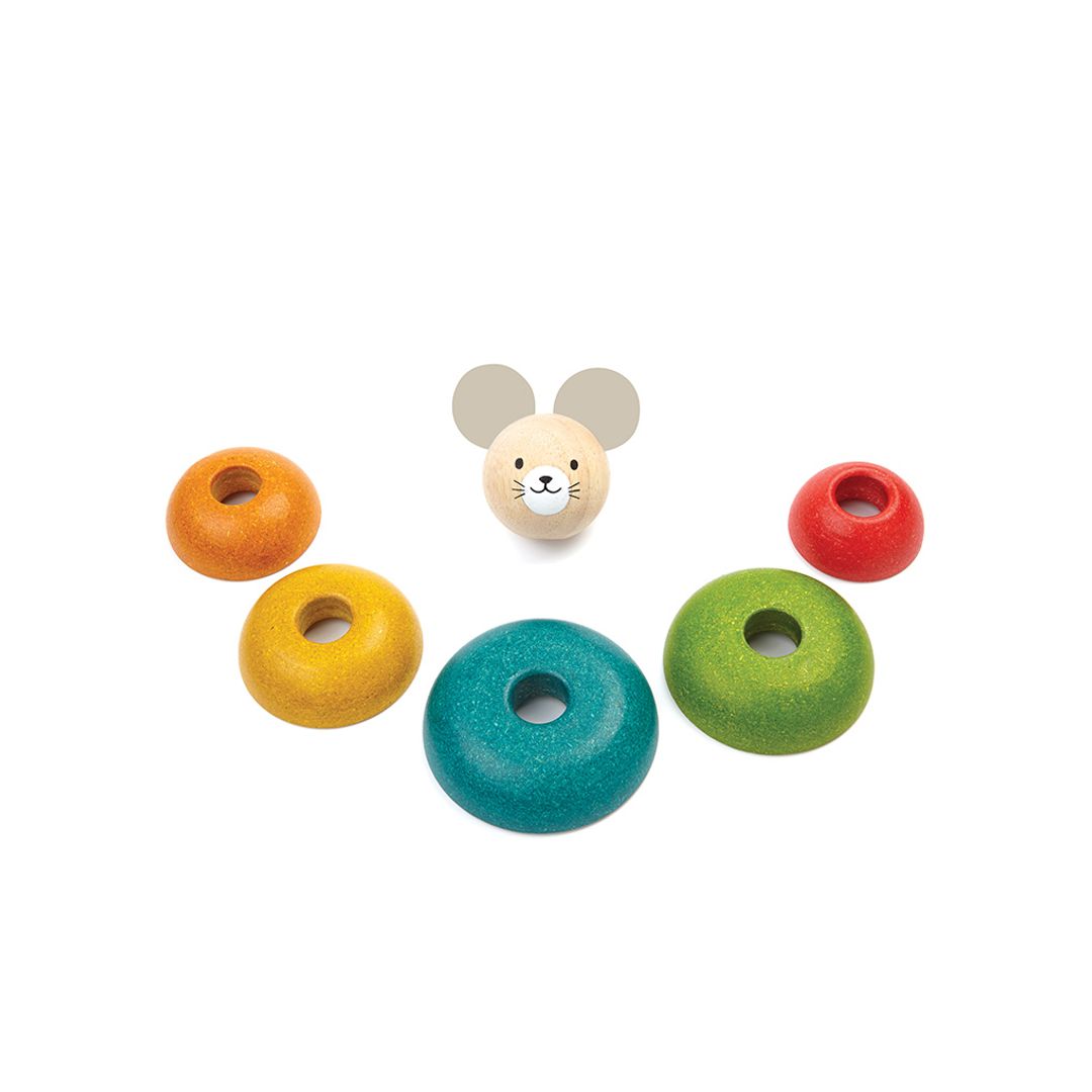 Plan Toys Stacking Ring - Mouse