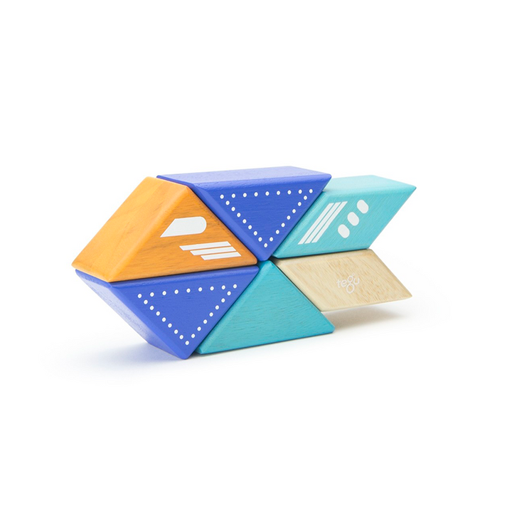 Travel Pals - Jet Plane <br>Magnetic Wooden Blocks <br>6 pieces