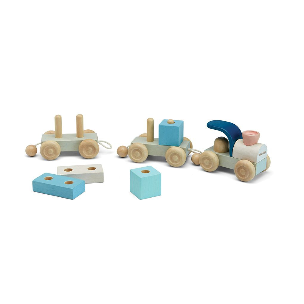 Plan Toys Stacking Train Trio - Orchard