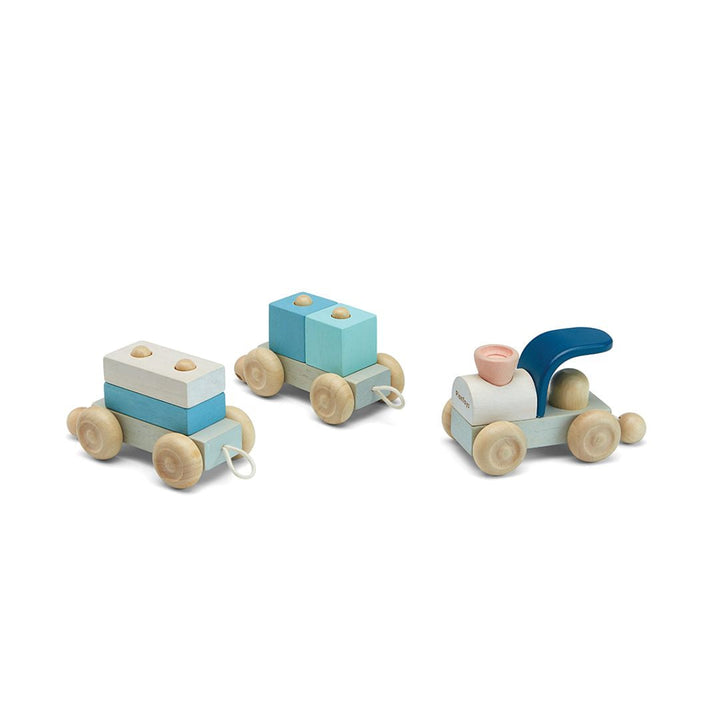 Plan Toys Stacking Train Trio - Orchard