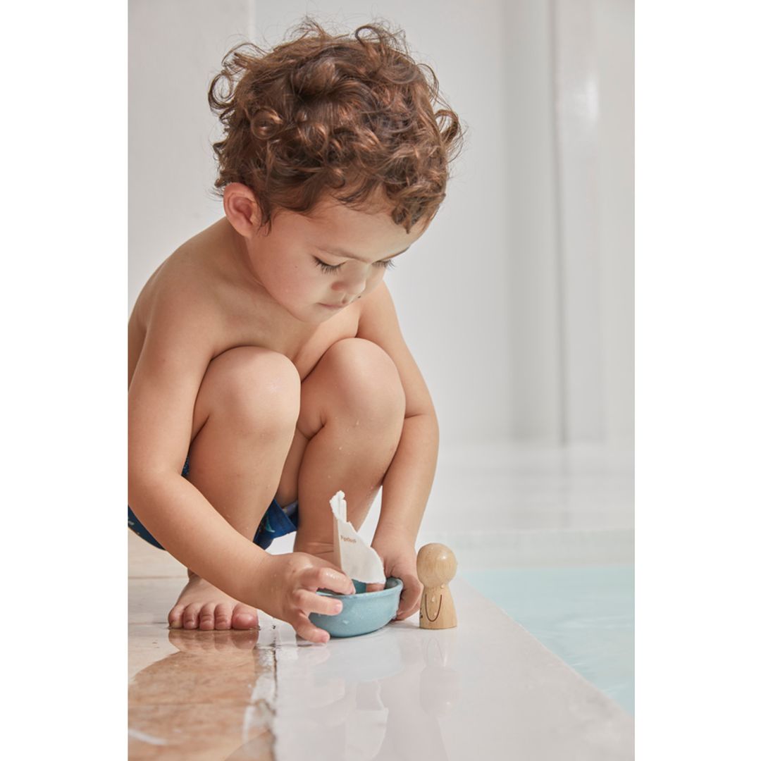 Plan Toys Sailing Boat - Walrus - Modern Rustic