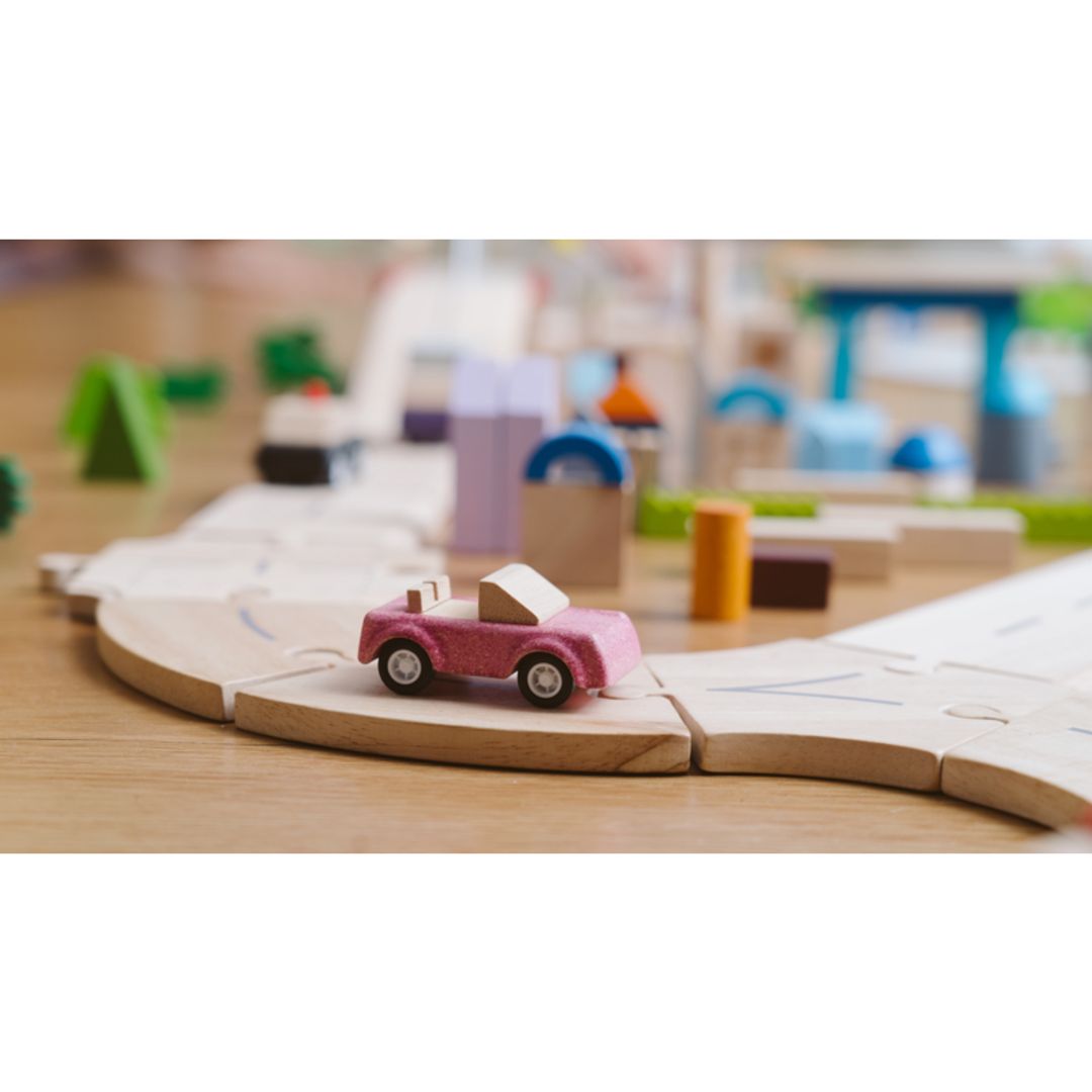 Plan Toys Pink Sports Car