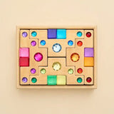 Bauspiel Color Staircase with Luminous Blocks, 16-Piece Set · view 1