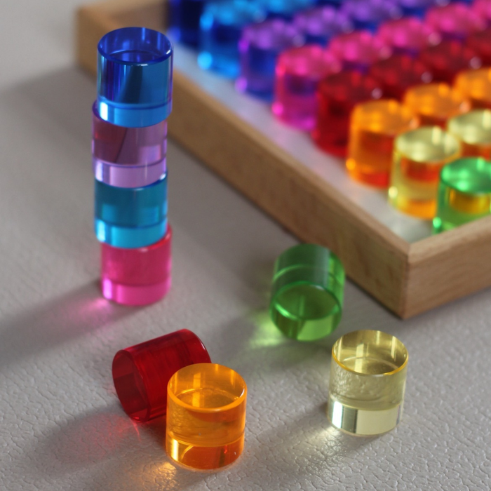 Bauspiel Lucent Cylinders, 64-Piece Set, photo 4 of 5