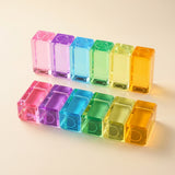 Bauspiel Luminous Blocks, Pastel, 12-Piece Set · view 1
