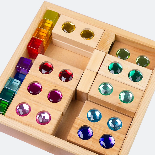Bauspiel Small Color Track with Lucent Cubes, 45-Piece Set, photo 2 of 2