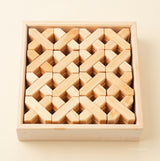 Bauspiel X-Blocks, 48-Piece Set in Wooden Tray · view 2