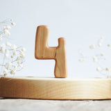 Wooden Number, a wooden Waldorf celebration piece by Tiny Fox Hole (view 5) · view 5