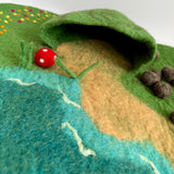 Fairy Pond Felt Play Mat, handmade felt toy from Little Brood. · view 5