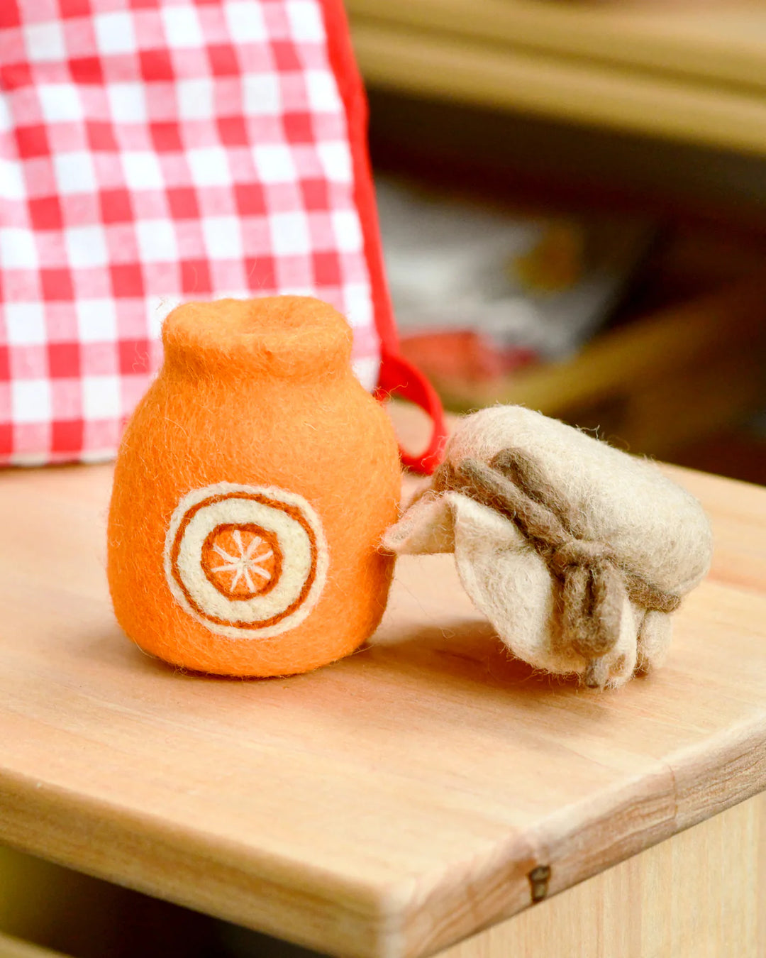 Felt Orange Marmalade Jar