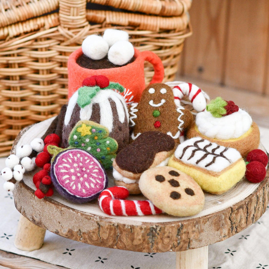 Felt Christmas Play Food Grazing Box, Set A