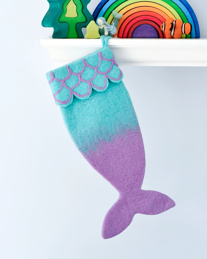 Felt Mermaid Christmas Stocking