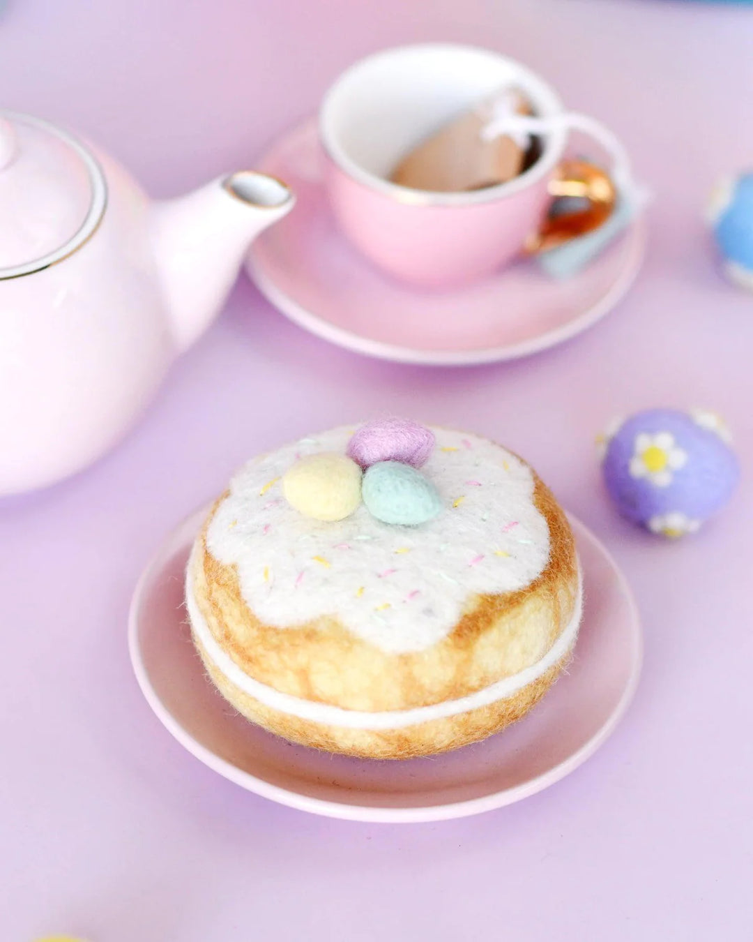 Felt Pastel Eggs Donut