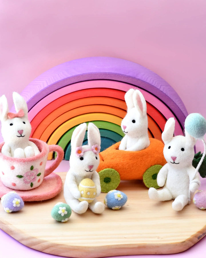 Felt Rabbit with Easter Egg