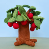 Felt Apple Tree, Little Brood hand-felted wool felt tree, an apple tree for small-world landscapes. · view 3