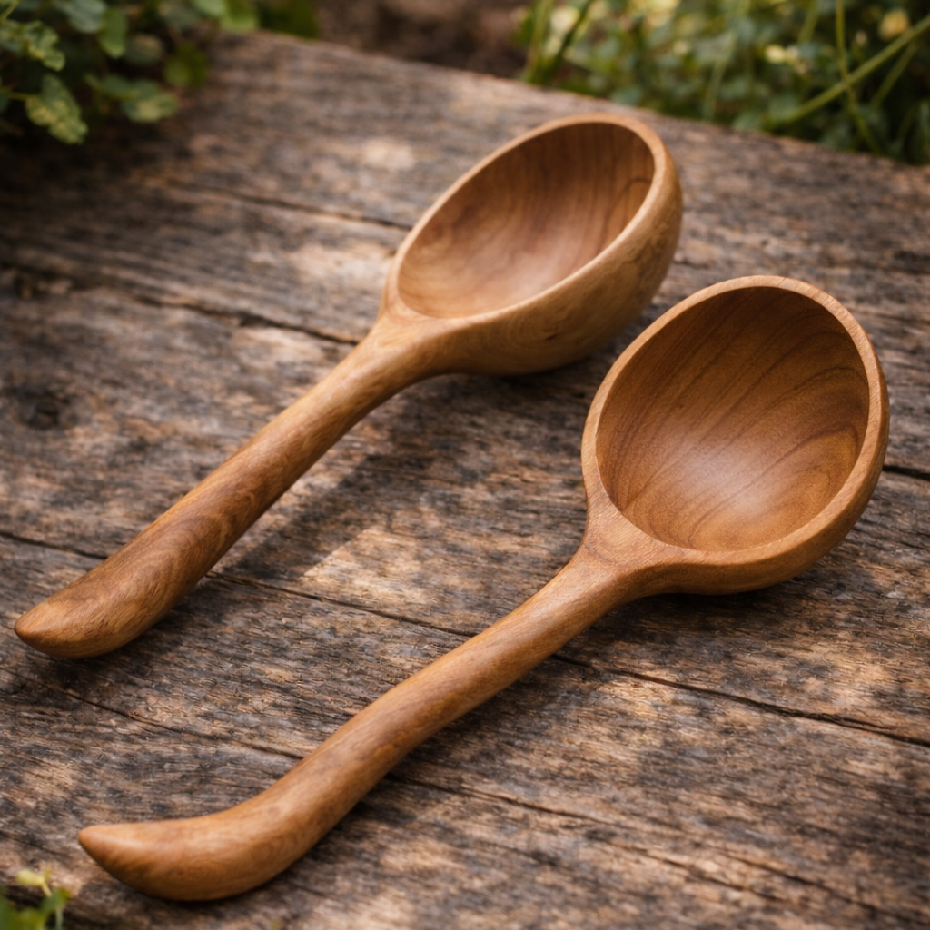 Papoose Teak Scoop Spoon