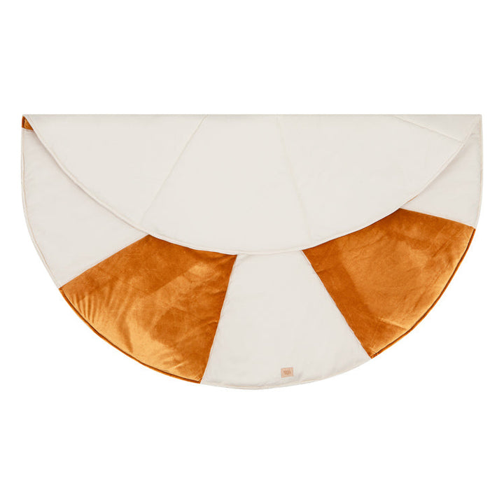 Christmas “Gold Candy” Round Patchwork Mat
