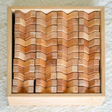 All 48 Bauspiel X-Blocks packed in their wooden tray · view 5