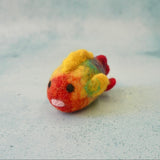 Rainbow Fish, Little Brood hand-felted wool felt fish, a reef creature for small-world ocean play. · view 3