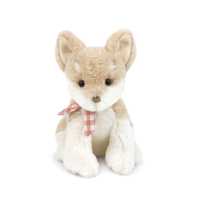Mon Ami Tiny Lou chihuahua plush toy with a gingham bow