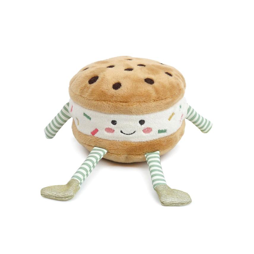 Mon Ami Cookie Ice Cream Sandwich plush toy with smiling cookies