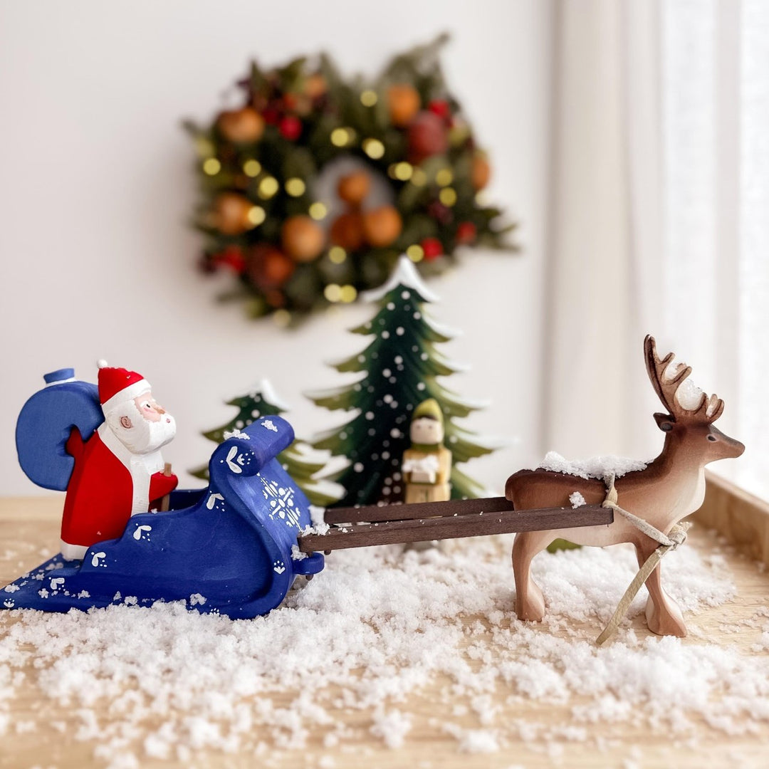Bumbu Santa Claus, Sleigh and Reindeer Set