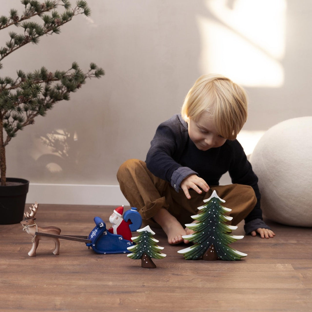 Bumbu Santa Claus, Sleigh and Reindeer Set