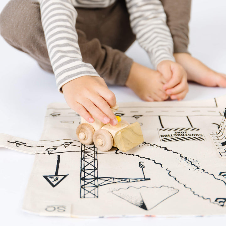 Construction Play Mat: "The CUTEST toys ever! I am in love!"