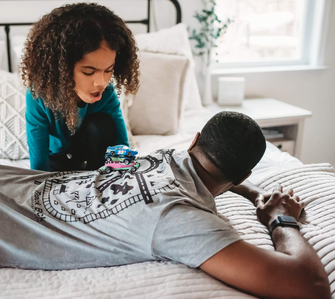 Car Play Mat Shirt: Perfect Fathers Day Gift from Toddler!