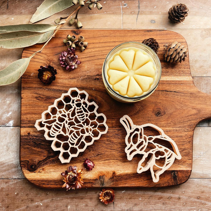 Teddy Bear Bee & Honey Comb Eco Cutter Set