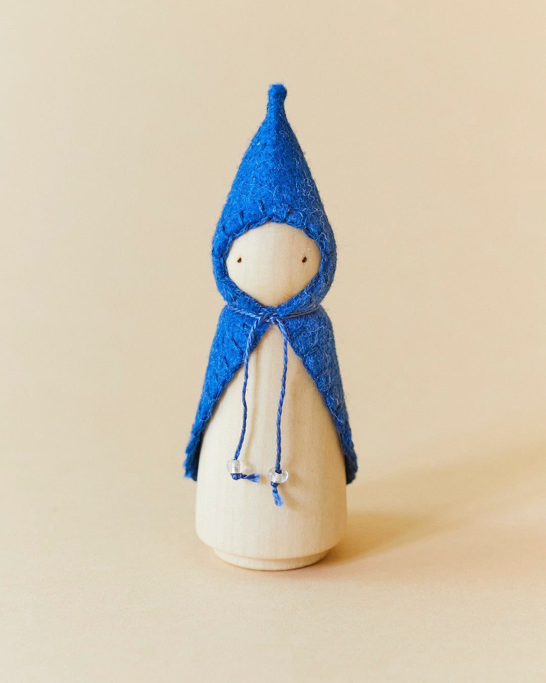 Blue Wooden Gnome