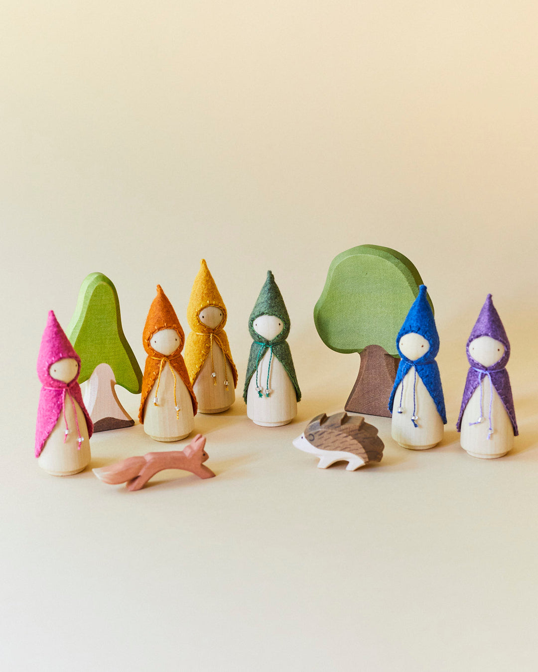 Yellow Wooden Gnome