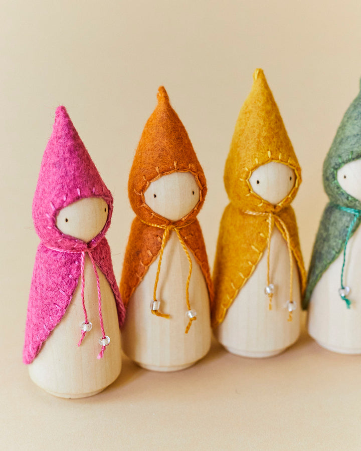 Yellow Wooden Gnome