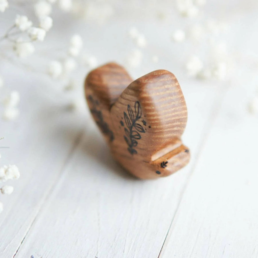 Wooden Butterfly, a natural wood animal toy by Tiny Fox Hole (view 4)