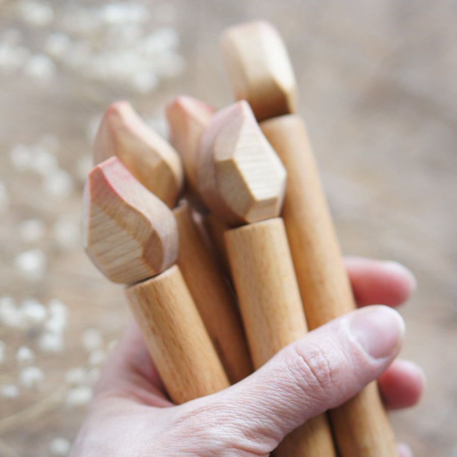 Waldorf Birthday Ring Set, a wooden Waldorf celebration set by Tiny Fox Hole (view 6)
