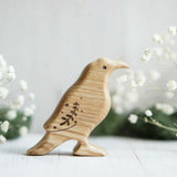 Wooden Crow, a natural wood animal toy by Tiny Fox Hole (view 2) · view 2