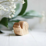 Wooden Snail, Crawling, a natural wood animal toy by Tiny Fox Hole (view 3) · view 3