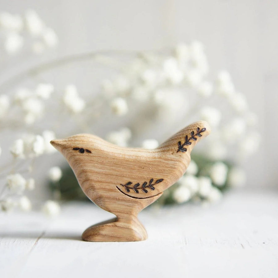 Wooden Wren, a natural wood animal toy by Tiny Fox Hole (view 2)